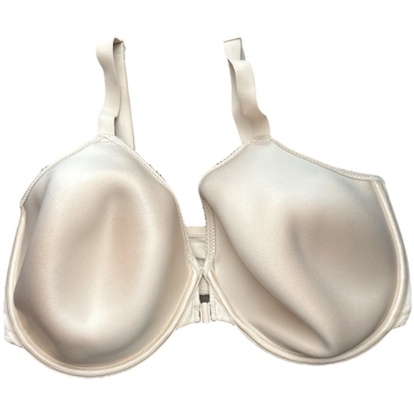 Wacoal 853292 Basic Beauty Front Close Contour Bra Beige Sand 38DDD NWOT - Picture 3 of 4